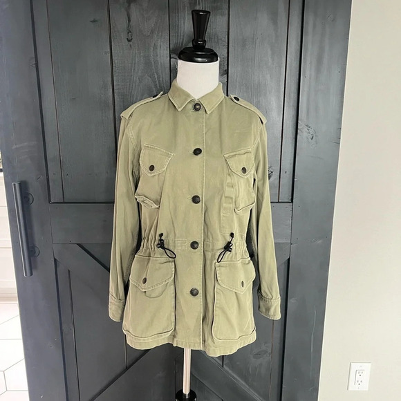 Rag & Bone O’Hara Cargo Utility Jacket Army Green Military Casual Women’s 2 - Picture 3 of 14